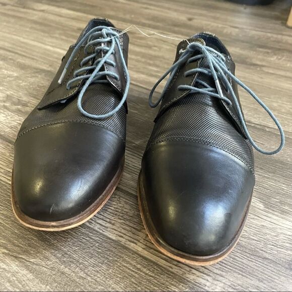 Modern Fiction Adamson Perforated Cap Oxford Lace Up Dress Shoes - Picture 5 of 14
